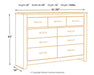 Brinxton Queen/Full Panel Headboard with Dresser JR Furniture Store