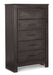 Brinxton Queen/Full Panel Headboard with Mirrored Dresser and Chest JR Furniture Store