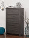Brinxton Queen/Full Panel Headboard with Mirrored Dresser and Chest JR Furniture Store