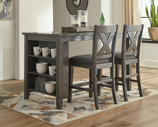 Caitbrook Counter Height Dining Table and 2 Barstools JR Furniture Store