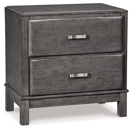 Caitbrook Two Drawer Night Stand JR Furniture Store