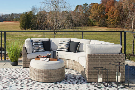 Calworth 5-Piece Outdoor Sectional with Ottoman JR Furniture Store
