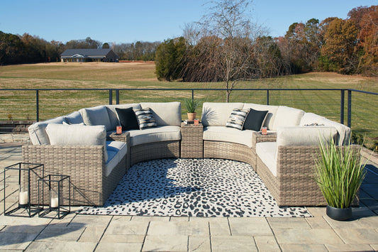 Calworth 9-Piece Outdoor Sectional JR Furniture Store