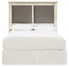 Cambeck King/California King Upholstered Panel Headboard with Mirrored Dresser JR Furniture Store