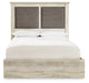 Cambeck King Upholstered Panel Bed with Mirrored Dresser and Chest JR Furniture Store