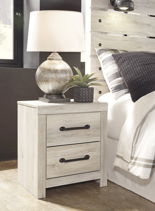 Cambeck Queen Panel Bed with 4 Storage Drawers with Mirrored Dresser, Chest and 2 Nightstands JR Furniture Store