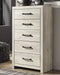Cambeck Twin Panel Bed with Mirrored Dresser and Chest JR Furniture Store