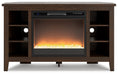 Camiburg Corner TV Stand with Electric Fireplace JR Furniture Store