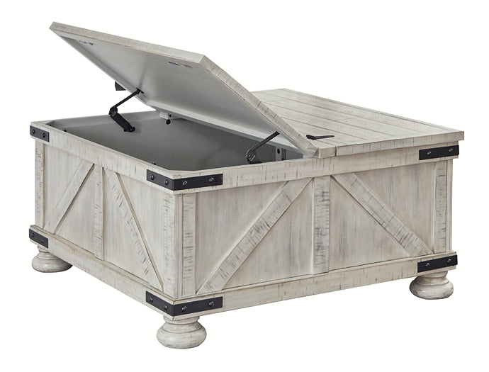 Carynhurst Cocktail Table with Storage JR Furniture Store