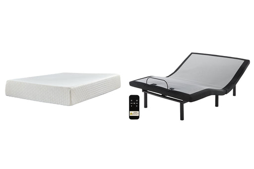 Chime 12 Inch Memory Foam Mattress with Adjustable Base JR Furniture Store