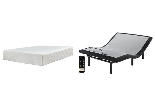 Chime 12 Inch Memory Foam Mattress with Adjustable Base JR Furniture Store