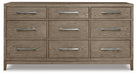 Chrestner Queen Panel Bed with Dresser JR Furniture Store