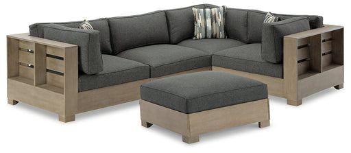 Citrine Park 4-Piece Outdoor Sectional with Ottoman JR Furniture Store