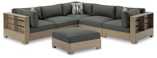 Citrine Park 5-Piece Outdoor Sectional with Ottoman JR Furniture Store