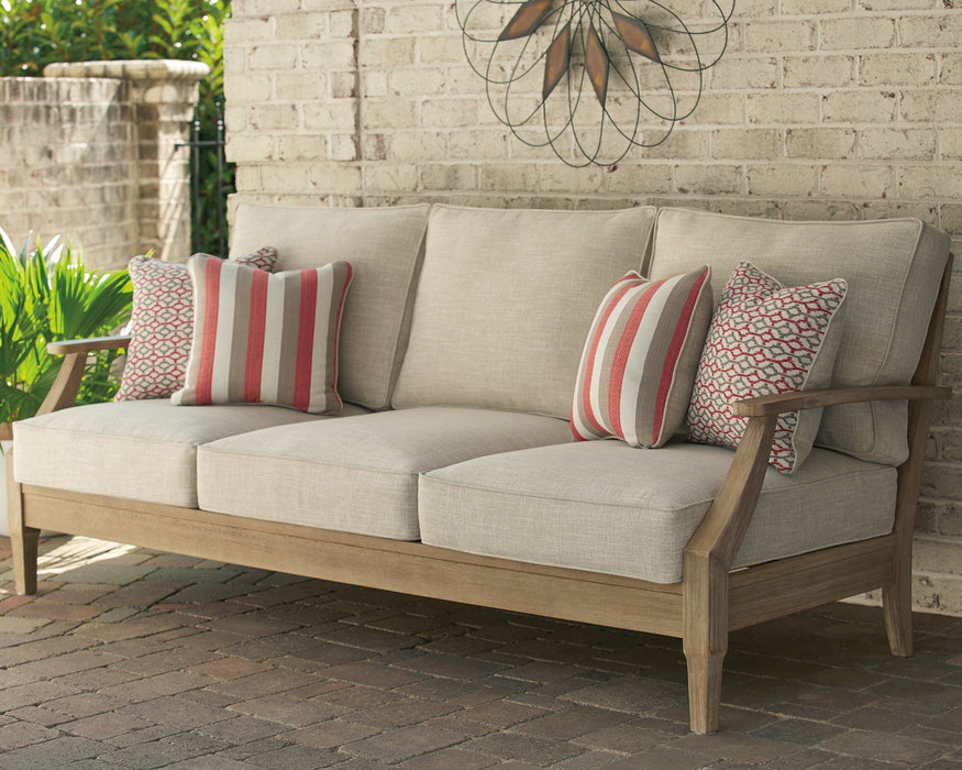Clare View Outdoor Sofa with Lounge Chair JR Furniture Store