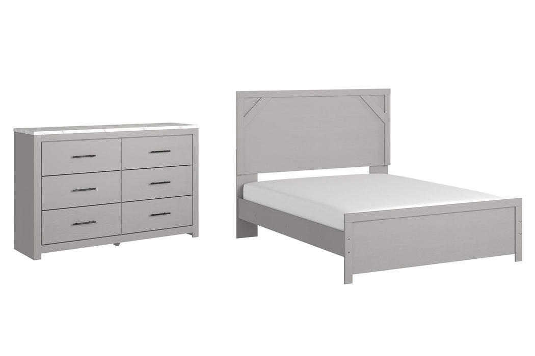 Cottonburg Queen Panel Bed with Dresser JR Furniture Store