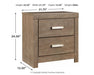 Culverbach Two Drawer Night Stand JR Furniture Store