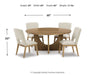 Dakmore Dining Table and 4 Chairs JR Furniture Store