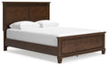 Danabrin Queen Panel Bed with Mirrored Dresser JR Furniture Store