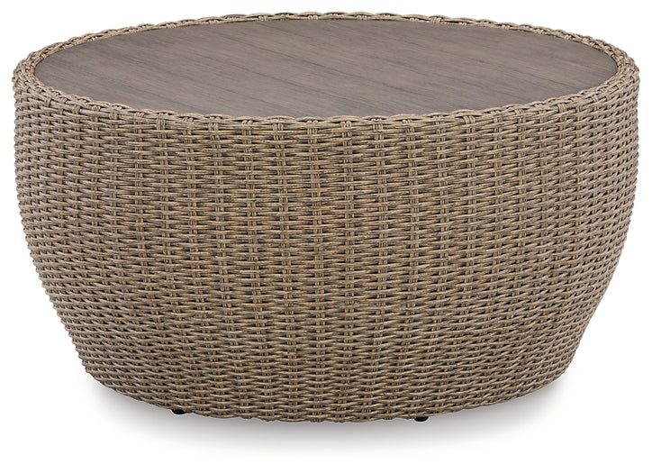 Danson Outdoor Coffee Table with 2 End Tables JR Furniture Store