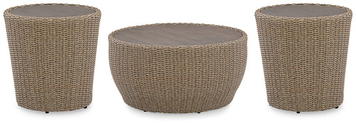 Danson Outdoor Coffee Table with 2 End Tables JR Furniture Store