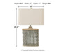 Deondra Metal Table Lamp (1/CN) JR Furniture Store