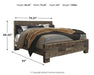 Derekson King Panel Bed with Dresser JR Furniture Store