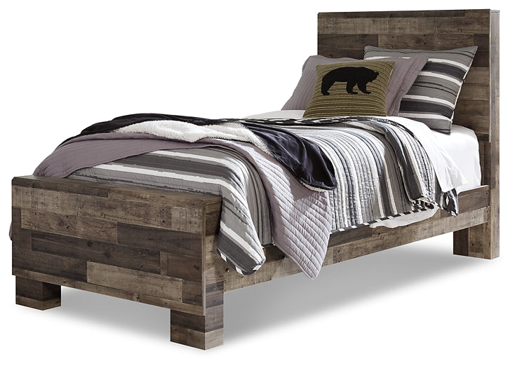 Derekson Twin Panel Bed with Dresser JR Furniture Store