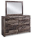 Derekson Twin Panel Bed with Mirrored Dresser JR Furniture Store