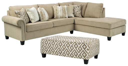 Dovemont 2-Piece Sectional with Ottoman JR Furniture Store