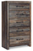 Drystan Full Bookcase Headboard with Mirrored Dresser and Chest JR Furniture Store