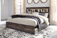 Drystan King Bookcase Bed with 2 Nightstands JR Furniture Store