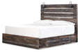 Drystan King Panel Bed with 2 Storage Drawers with Dresser JR Furniture Store