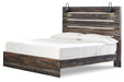 Drystan King Panel Bed with Mirrored Dresser JR Furniture Store