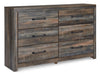 Drystan King Panel Bookcase Bed with Dresser JR Furniture Store