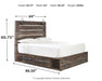 Drystan Queen Panel Bed with 2 Storage Drawers with Mirrored Dresser JR Furniture Store