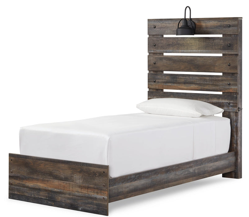 Drystan Twin Panel Bed with Dresser JR Furniture Store