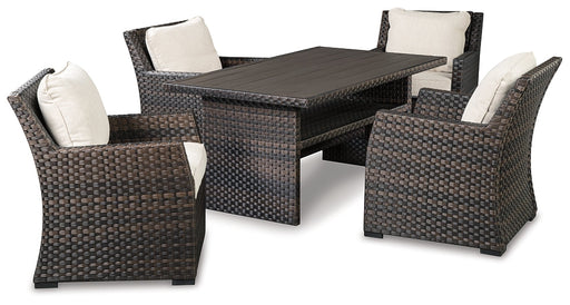 Easy Isle Outdoor Dining Table and 4 Chairs JR Furniture Store