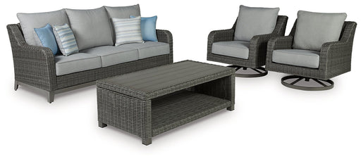 Elite Park Outdoor Sofa and 2 Chairs with Coffee Table JR Furniture Store