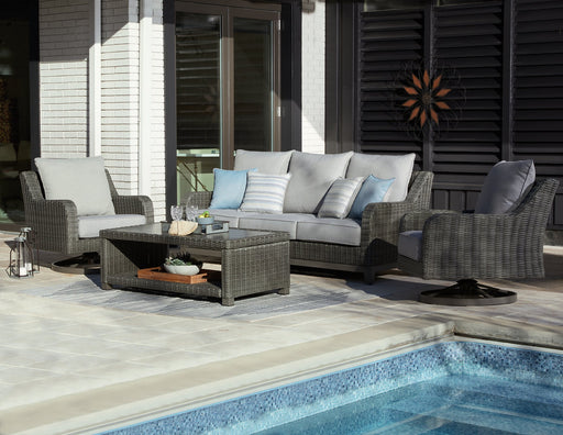 Elite Park Outdoor Sofa and 2 Chairs with Coffee Table JR Furniture Store