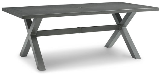 Elite Park RECT Dining Table w/UMB OPT JR Furniture Store