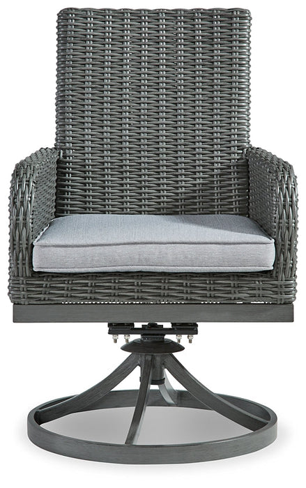 Elite Park Swivel Chair w/Cushion (2/CN) JR Furniture Store