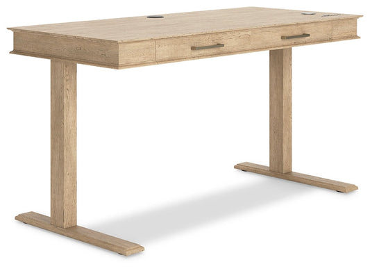 Elmferd Adjustable Height Desk JR Furniture Store