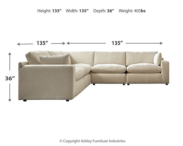 Elyza 5-Piece Sectional JR Furniture Store