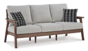 Emmeline Outdoor Sofa and  2 Lounge Chairs with Coffee Table and 2 End Tables JR Furniture Store