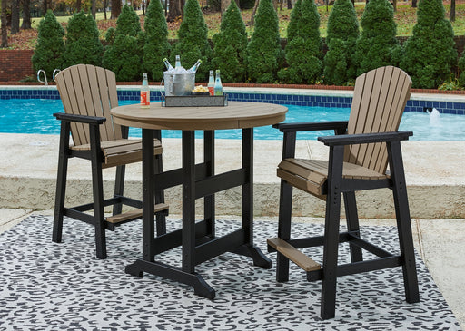 Fairen Trail Outdoor Bar Table and 2 Barstools JR Furniture Store