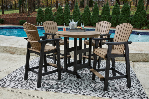 Fairen Trail Outdoor Bar Table and 4 Barstools JR Furniture Store