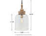 Faiz Glass Pendant Light (1/CN) JR Furniture Store