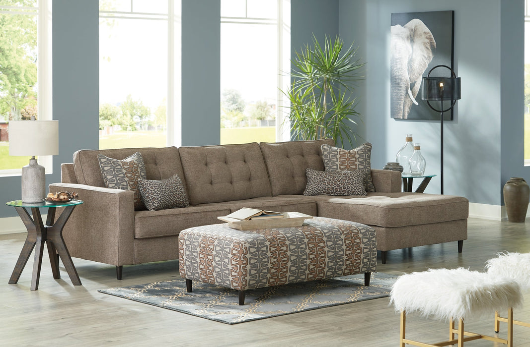 Flintshire 2-Piece Sectional with Ottoman JR Furniture Store