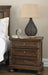 Flynnter Queen Panel Bed with Mirrored Dresser, Chest and 2 Nightstands JR Furniture Store
